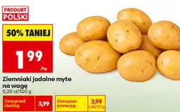 Biedronka Ziemniaki jadalne myte na wagę oferta