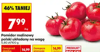 Biedronka Pomidor malinowy polski układany na wagę oferta