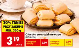 Biedronka Ciastka serniczki na wagę oferta