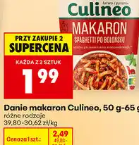 Biedronka Danie makaron Culineo oferta
