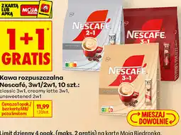 Biedronka Kawa rozpuszczalna Nescafé, 3w1/2w1, 10 szt oferta