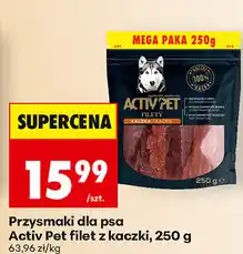 Biedronka Przysmaki dla psa Activ Pet filet z kaczki oferta