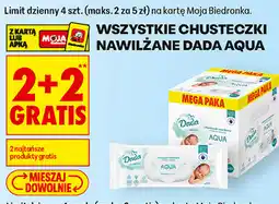Biedronka Wszystkie chusteczki nawilżane Dada Aqua oferta
