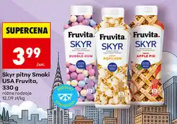 Biedronka Skyr pitny Smaki USA Fruvita oferta