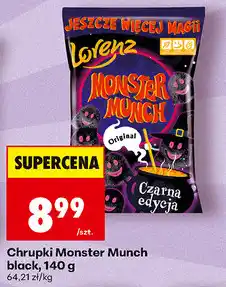 Biedronka Chrupki Monster Munch black oferta