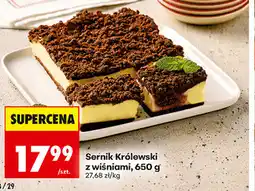 Biedronka Sernik Królewski z wiśniami oferta