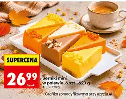 Biedronka Serniki mini w polewie, 6 szt oferta