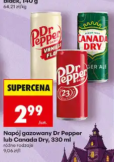 Biedronka Napój gazowany Dr Pepper lub Canada Dry oferta