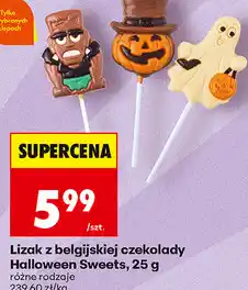 Biedronka Lizak z belgijskiej czekolady Halloween Sweets oferta