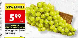 Biedronka Winogrona jasne oferta