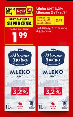 Biedronka Mleko UHT Mleczna Dolina 3,2% oferta