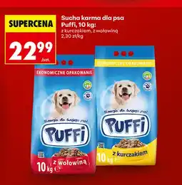 Biedronka Sucha karma dla psa Puffi z kurczakiem oferta