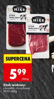 Biedronka Stek wołowy z łopatki Kraina Mięs oferta