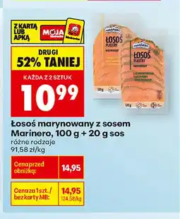 Biedronka Łosoś marynowany z sosem z pieprzem i sosem musztardowo-miodowym Marinero oferta