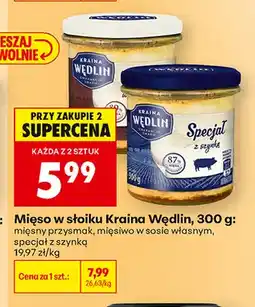 Biedronka Mięso w słoiku mięsny przysmak Kraina Wędlin oferta