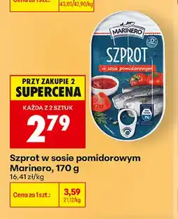 Biedronka Szprot w sosie pomidorowym Marinero oferta