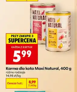 Biedronka Karma dla kota Maxi Natural oferta