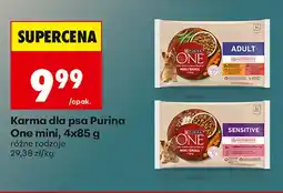 Biedronka Karma dla psa Purina One Mini Adult 4-pak oferta