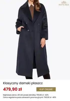 Klasyczny damski płaszcz Wittchen
