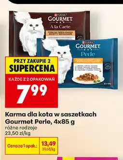 Biedronka Karma dla kota w saszetkach Gourmet Perle 4-pak oferta
