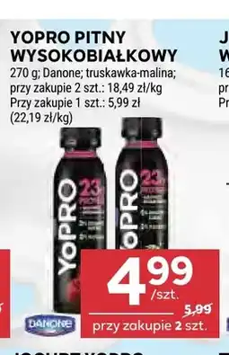 Stokrotka YoPro Pitny wysokobiałkowy truskawka-malina Danone oferta