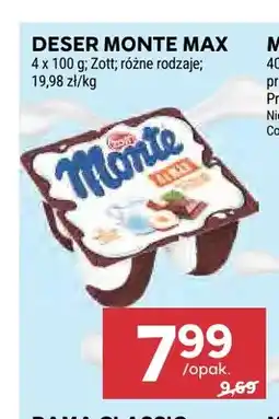 Stokrotka Deser Monte Max 4-pak Zott oferta