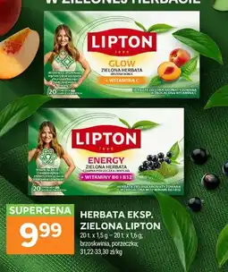 Stokrotka Herbata ekspresowa zielona Lipton brzoskwinia oferta