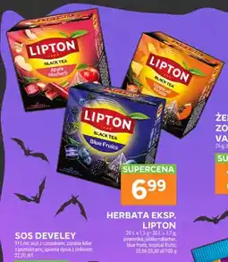 Stokrotka Herbata czarna ekspresowa Lipton Apple Rhubarb jabłko-rabarbar piramidki oferta