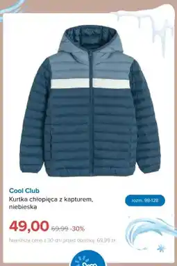 Smyk Kurtka chłopięca z kapturem niebieska Cool Club oferta