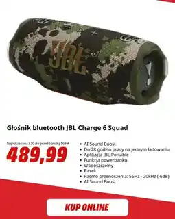 Media Markt Głośnik bluetooth Jbl Charge 6 Squad oferta