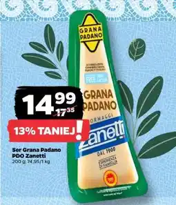 Netto Ser Grana Padano PDO Zanetti oferta