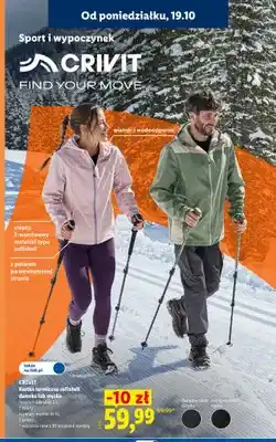Lidl Kurtka termiczna softshell męska Crivit oferta