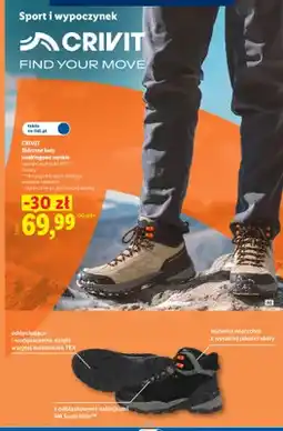 Lidl Skórzane buty trekkingowe męskie Crivit oferta