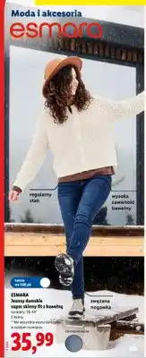 Lidl Jeansy damskie super skinny fit z bawełną Esmara oferta