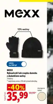 Lidl Rękawiczki damskie z dodatkiem wełny Mexx oferta