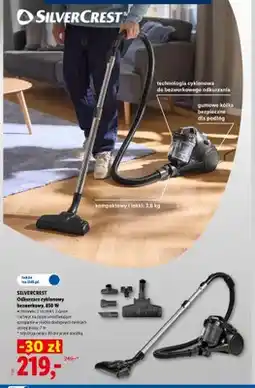 Lidl Odkurzacz cyklonowy bezworkowy Silvercrest 850W oferta