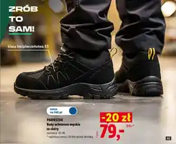 Lidl Buty ochronne męskie ze skóry S3 Parkside oferta
