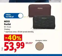 Lidl Portfel Mexx 14x9 cm oferta