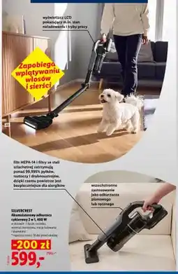 Lidl Akumulatorowy odkurzacz cyklonowy 2 w 1 Silvercrest 400W oferta