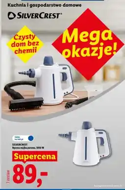 Lidl Ręczna myjka parowa Silvercrest 1050W oferta