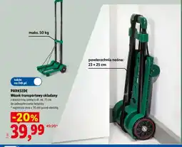 Lidl Wózek transportowy składany Parkside oferta