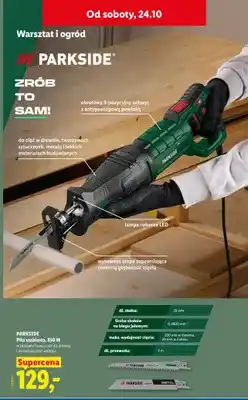 Lidl Piła szablasta Parkside 850W oferta