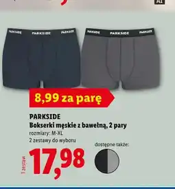 Lidl Bokserki męskie z bawełną Parkside 2-pak oferta