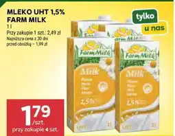 Stokrotka Market MLEKO UHT 1,5% FARM MILK oferta