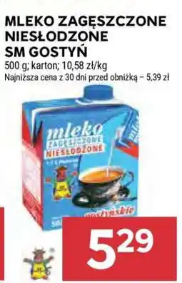 Stokrotka Market MLEKO ZAGĘSZCZONE NIESŁODZONE SM GOSTYŃ oferta