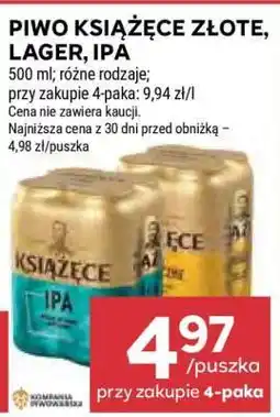 Stokrotka Market Piwo Książęce Złote, Lager, IPA oferta