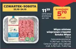 Netto Mięso mielone wieprzowe z łopatki Sztuka Mięsa oferta