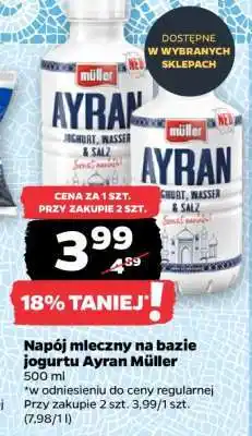 Netto Napój mleczny na bazie jogurtu Ayran Müller oferta