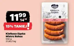 Netto Kiełbasa śląska Mistrz Rohus oferta