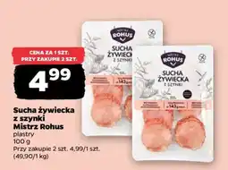 Netto Sucha żywiecka z szynki Mistrz Rohus oferta